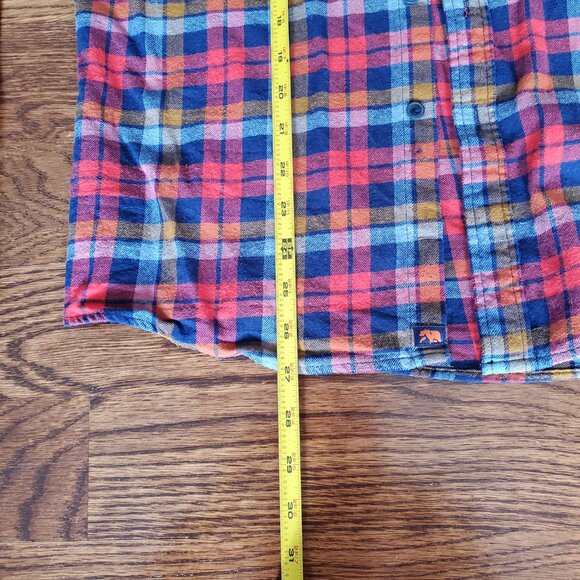 The Normal Brand Red and Blue Plaid Flannel button-down - Picture 5 of 8